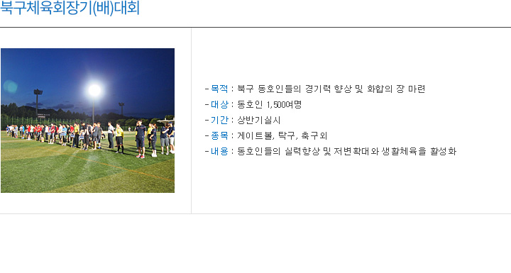 생활체육회장기(배)대회